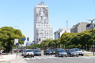 17 Portrait Of Eva Peron On Ministry of Social Development Building Avenida 9 de Julio Avenue Buenos Aires